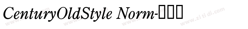 CenturyOldStyle Norm字体转换